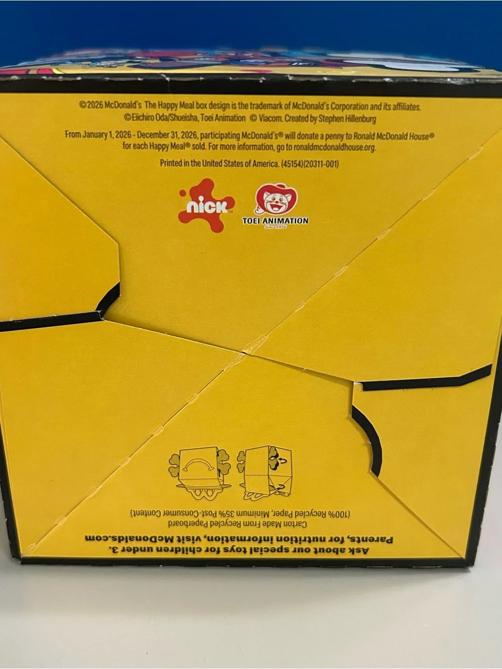 2026 McDonalds SpongeBob SquarePants x One Piece Plankton x Usopp Happy Meal Toy